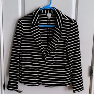 Striped suit jacket